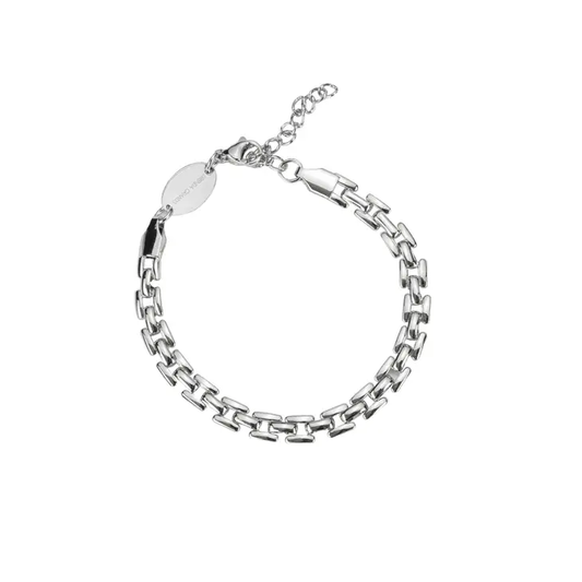 Silver Square Chain Bracelet